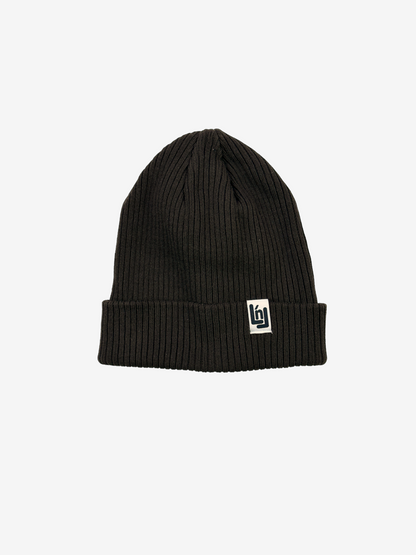 Rib-Knit Cotton Beanie