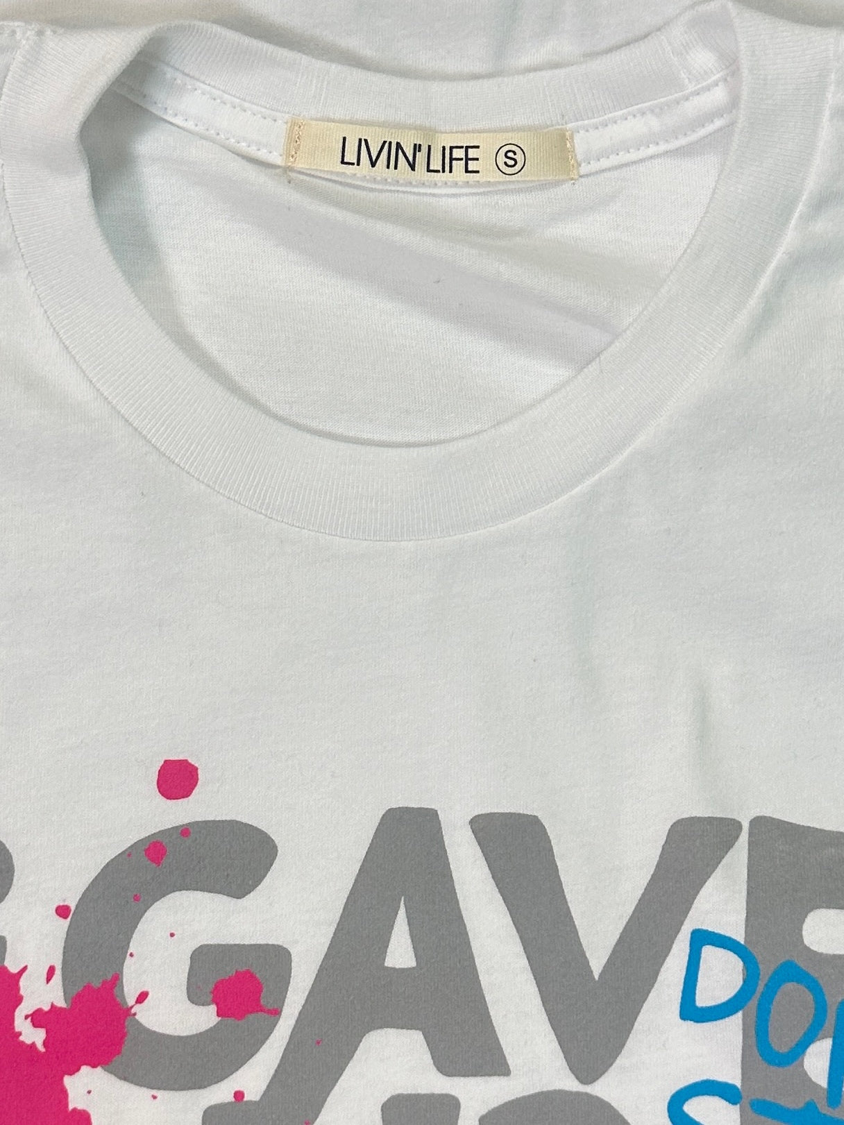 I Gave Up Giving Up® Graffiti T-Shirt (White)