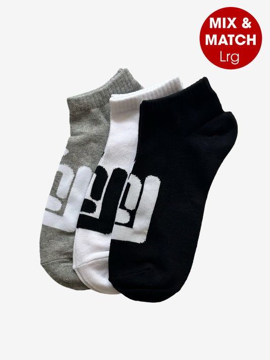 3-Pack Low-Cut Socks (Large)